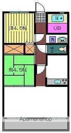 リバティーハウス北町[2LDK/53.82m2]の間取図