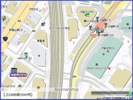 ピアネッタ汐留[1R/30.89m2]の配置図