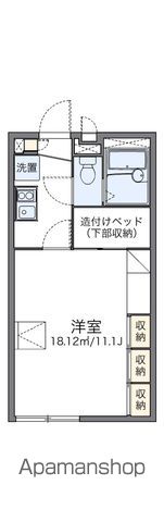 【レオパレス道野辺北原の間取り】