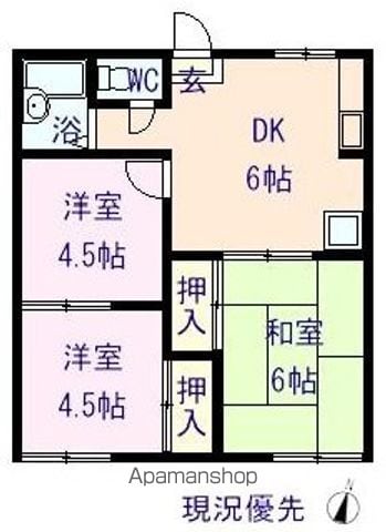 オレンジの森の間取り写真