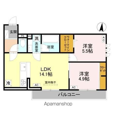 DーROOM上源入の間取り写真