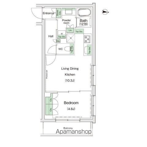 スタイリオ池上ＷＥＬＬの間取り