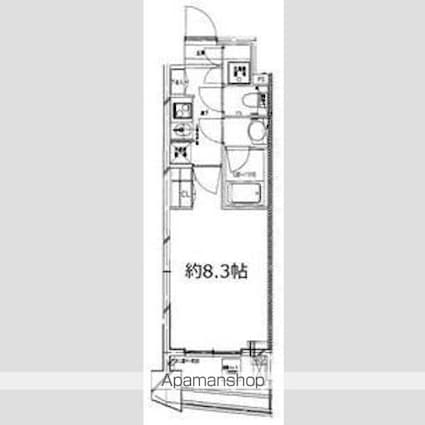 ＳーＦＯＲＴ中板橋[1K/26.59m2]の間取図