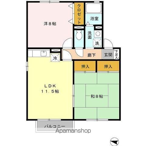 片町線 忍ケ丘駅 徒歩13分 2階建 築27年の間取り写真