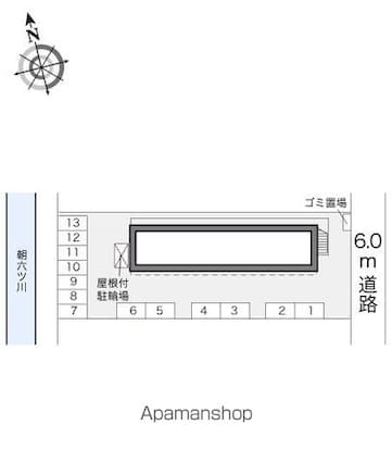 レオパレスリンデンバウム[1K/23.18m2]の配置図