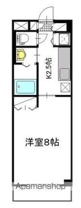 クレーネＦＬＡＴ[1K/27.1m2]の間取図