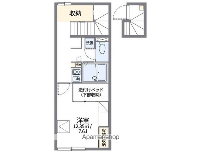レオパレスシャンブル[1K/27.23m2]の間取図
