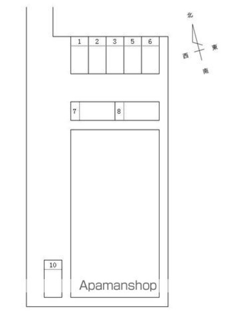 和歌山県和歌山市野崎[2DK/42.72m2]の配置図