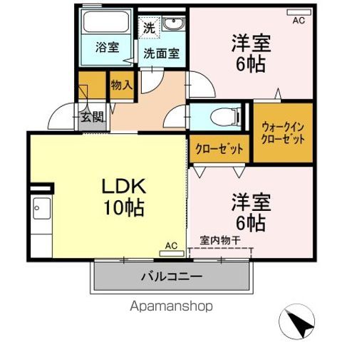 クレッシェンドの間取り写真
