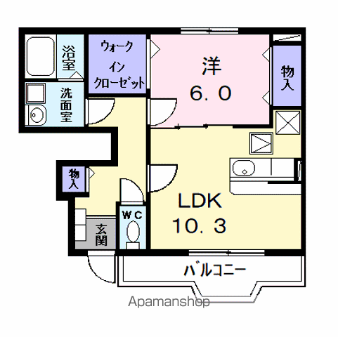 メリースクエアの間取り写真