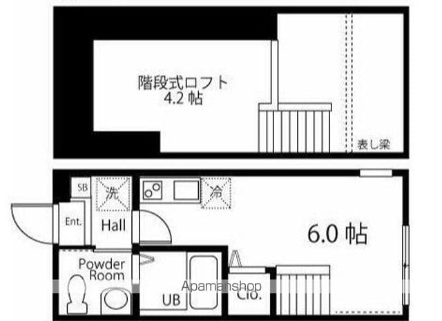 ハーミットクラブハウス和田町IIの間取り写真