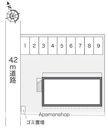 レオパレス長尾[1K/23.18m2]の駐車場2