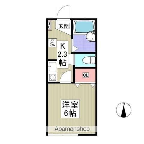 【横浜市神奈川区旭ケ丘のマンションの間取り】