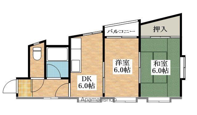 ロイヤルハイツ瓜破の間取り写真