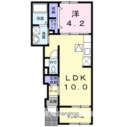 ＮＭＯＮ・ⅢＭ[1LDK/41.52m2]の間取図