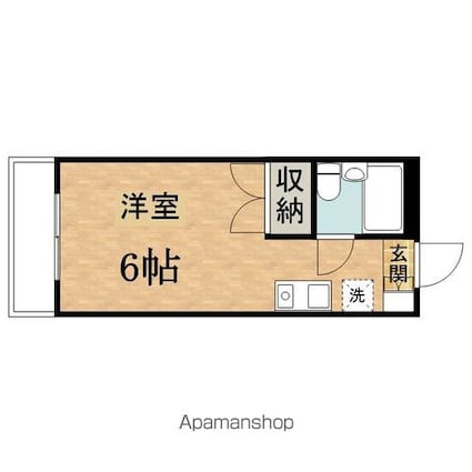 レジデンス小川[1R/17.41m2]の間取図