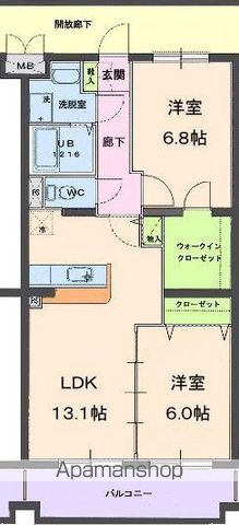 グランストーク下平川の間取り写真
