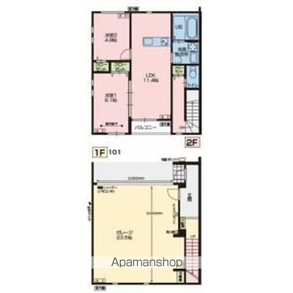ｂｅｌｌ　Ｃｏｕｒａｇｅ（ベル　クラージュ）[2LDK/101.52m2]の間取図