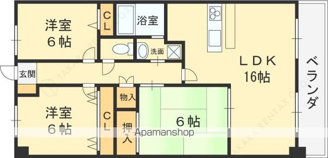 ブランチ913の間取り写真