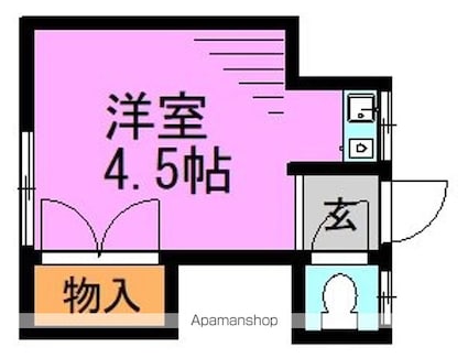 東京都杉並区高円寺北４丁目[1R/10m2]の間取図