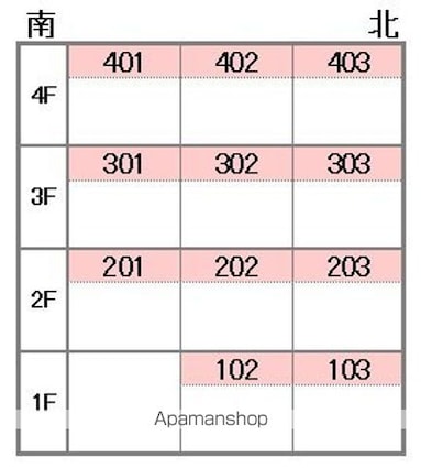 第一高岡ビル[1R/16.63m2]の配置図