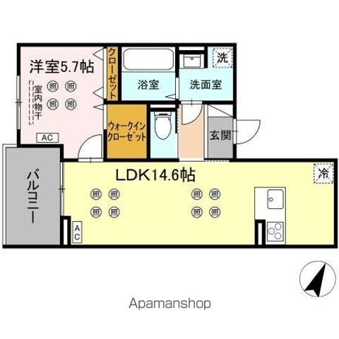 LUMINA I棟の間取り写真