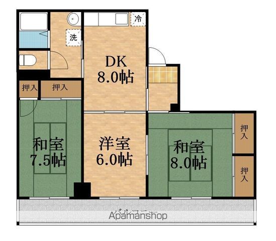 ヤマサ第四古市マンションの間取り写真