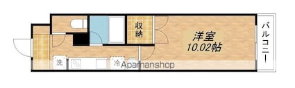 アートプラザ１２４[1K/26.94m2]の間取図