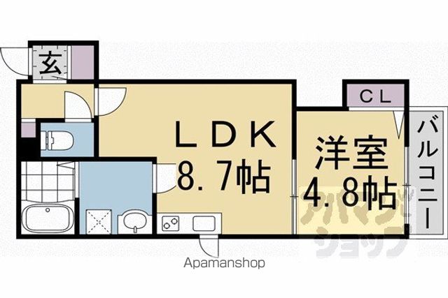 ベレーザ等持院Iの間取り写真
