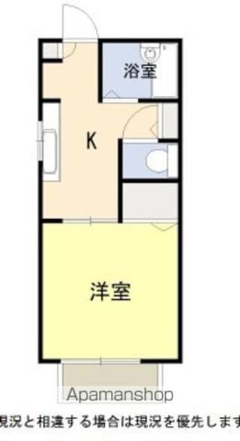 ディアスｍａｍｕ[1K/26.68m2]の間取図
