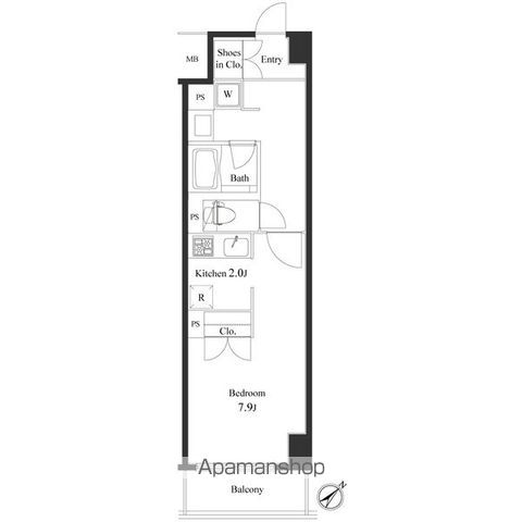 プライマル小石川の間取り