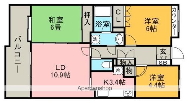 西新中央パークマンションの間取り写真