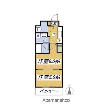 ラポール上板橋[2K/30.57m2]の間取図