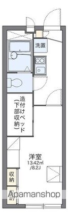 レオパレスプリマヴェーラ[1K/22.35m2]の間取図