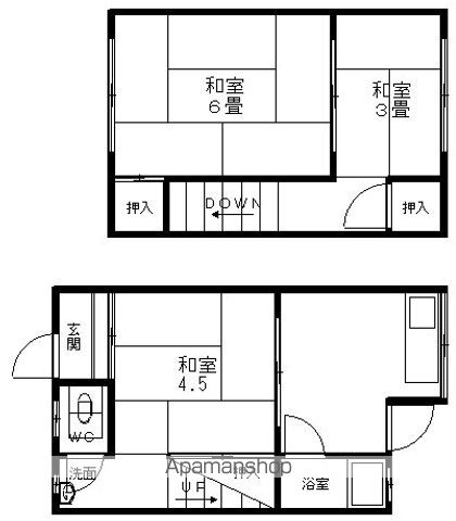 西浜コーポ 東2 ｜ 和歌山県和歌山市今福５丁目4-60（賃貸アパート3K・1階・42.12㎡） その2