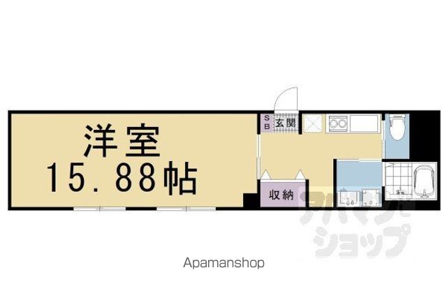 京阪電気鉄道京阪線 祇園四条駅 徒歩7分 6階建 築37年の間取り写真