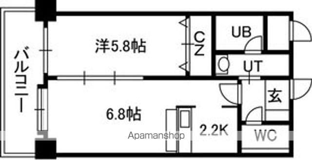 PRIME URBAN北3条通の間取り写真