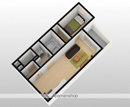 岡山県岡山市北区庭瀬[1LDK/31.45m2]の内装2