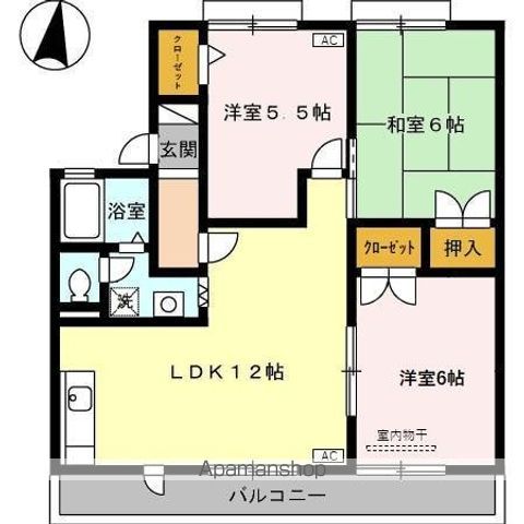 パインハイム Aの間取り写真