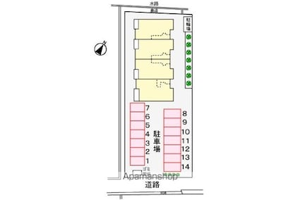 トラスト・コート[2DK/46.24m2]の配置図