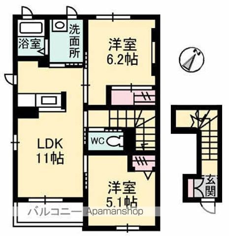 シャーメゾン オーガストの間取り写真