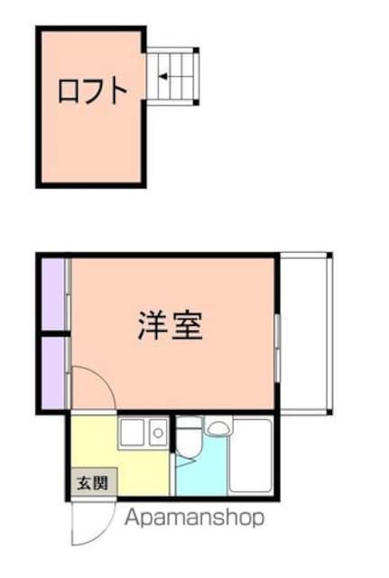 和歌山県和歌山市三沢町１丁目[1K/18m2]の間取図
