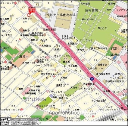 ロイヤルアメニティー巣鴨[1K/25.12m2]の配置図