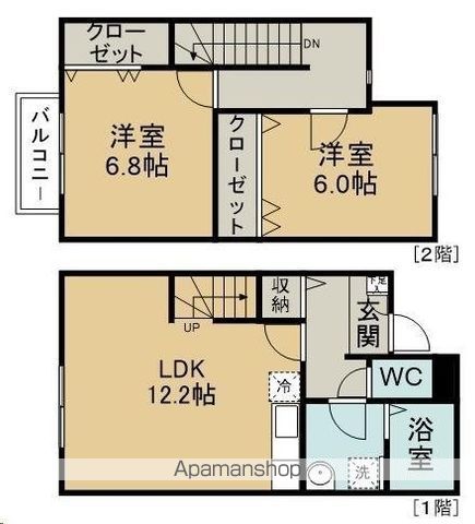 アスピリアディアマンテの間取り写真
