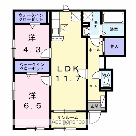 ブロッサム プラム館の間取り写真
