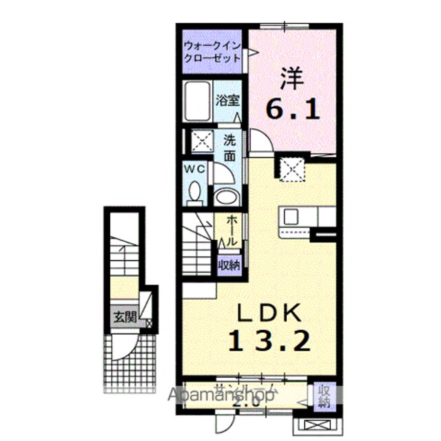 サン　メゾン[1LDK/52.57m2]の間取図