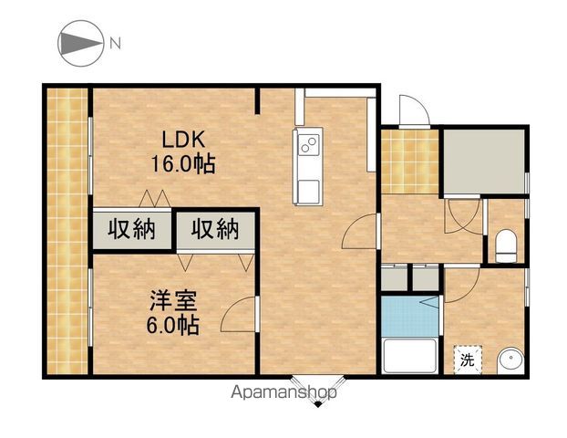 マンション桃の里の間取り写真