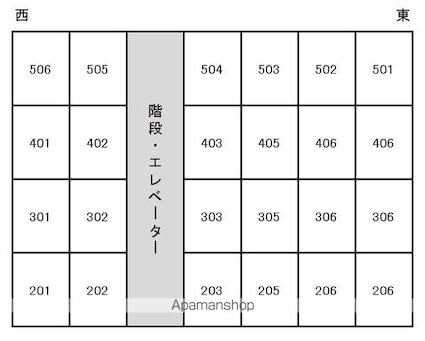 ＡＢＣハイム東長戸（旧潮見マンション）[3DK/52.17m2]の配置図