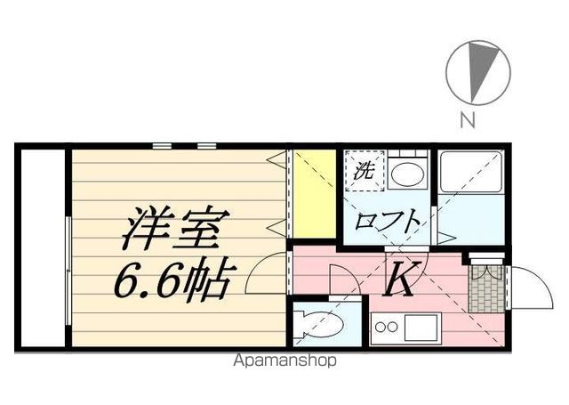 福岡市東区筥松のアパートの間取り