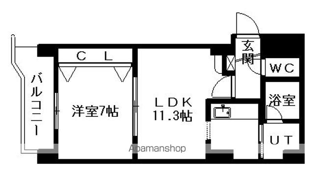 デュ アンジュ北円山の間取り写真